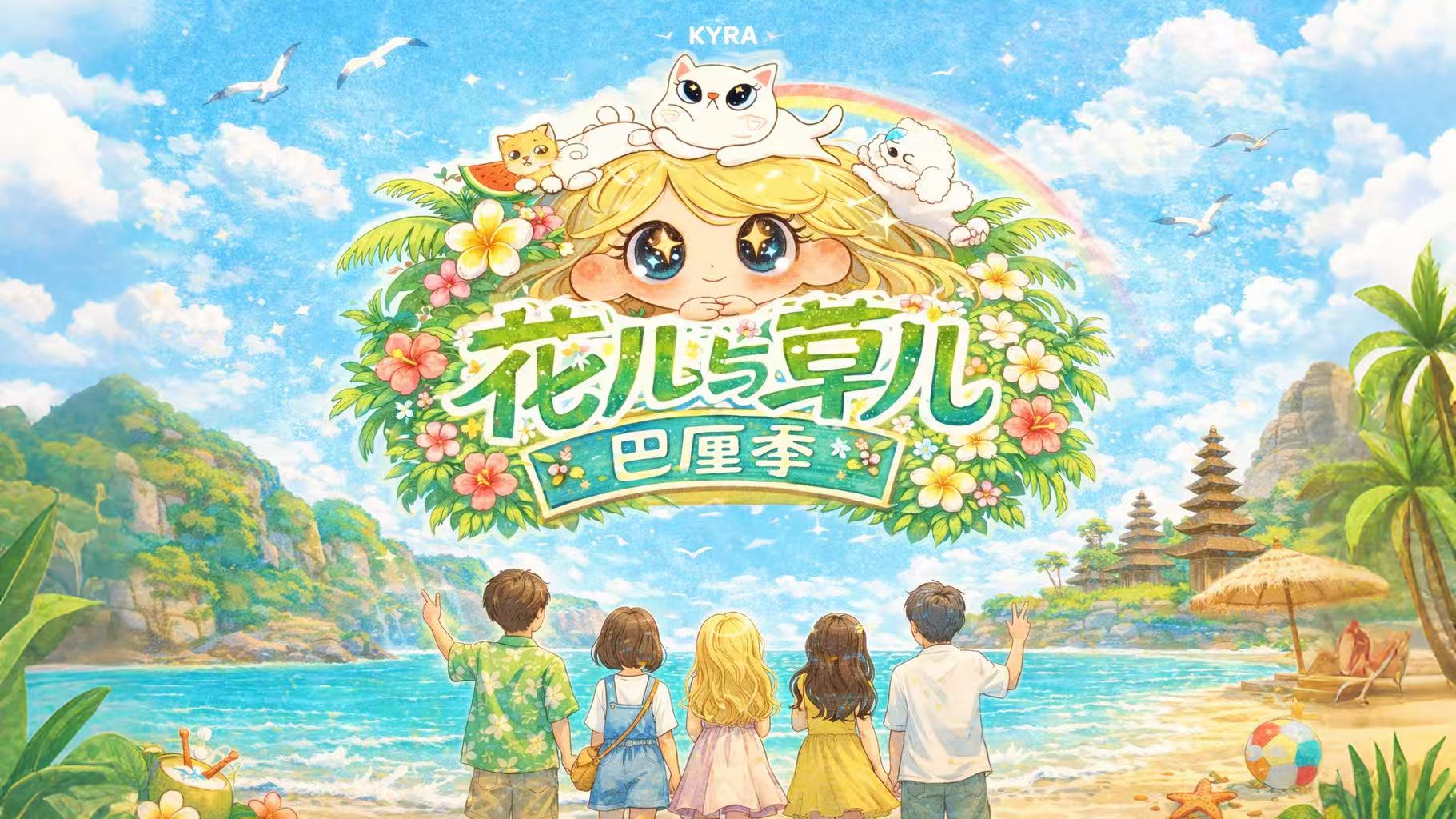 Watercolour Bali opening title concept